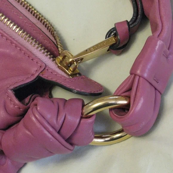 Marc Jacobs Collection 'Blake' Mauve Pink & Gold Hardware Multi-Pocket Hobo Bag